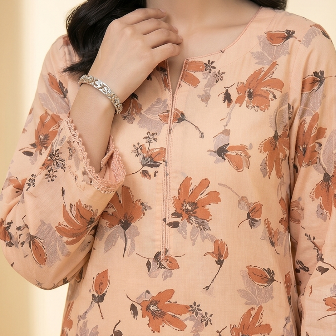 Hira – Premium 3-Piece Unstitched Printed Lawn by Dhagajee Studio