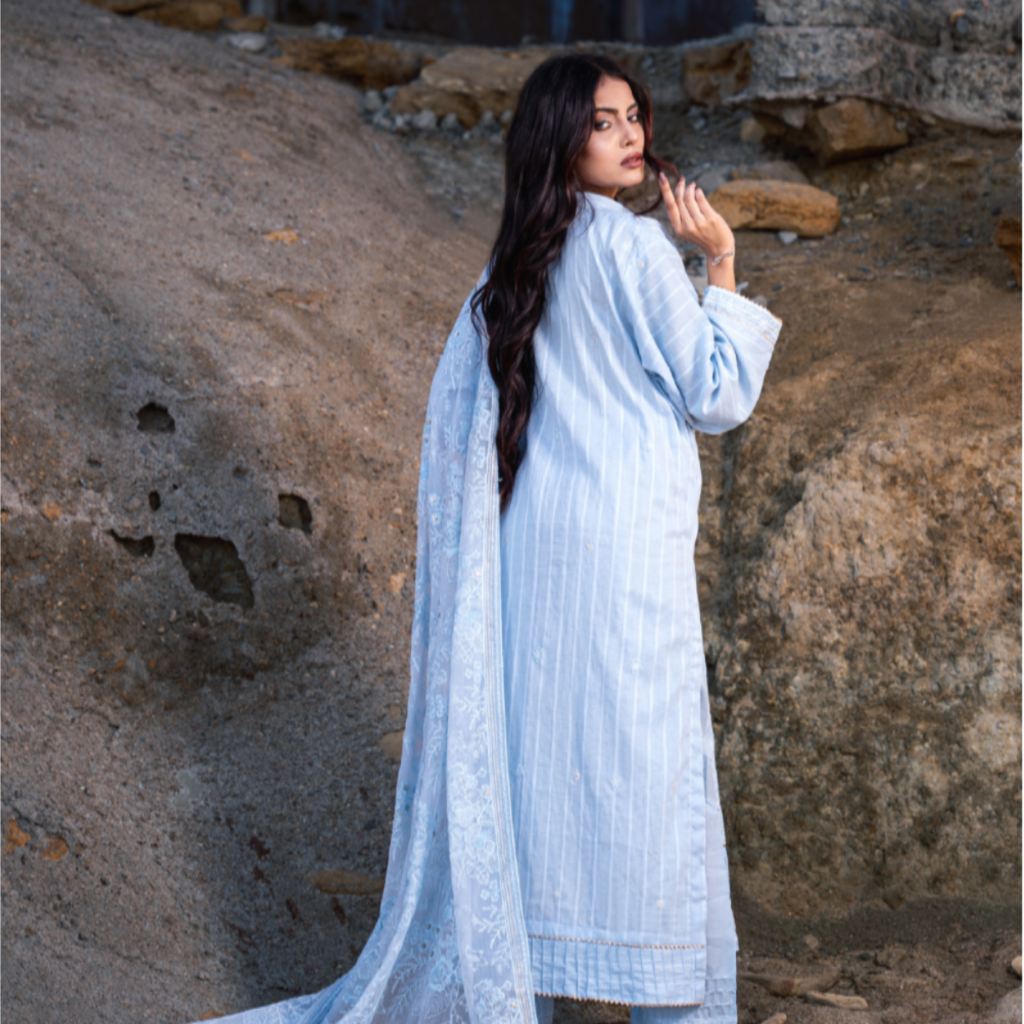 Nayab – Premium 3-Piece Unstitched Embroidered Lawn by Dhagajee Studio