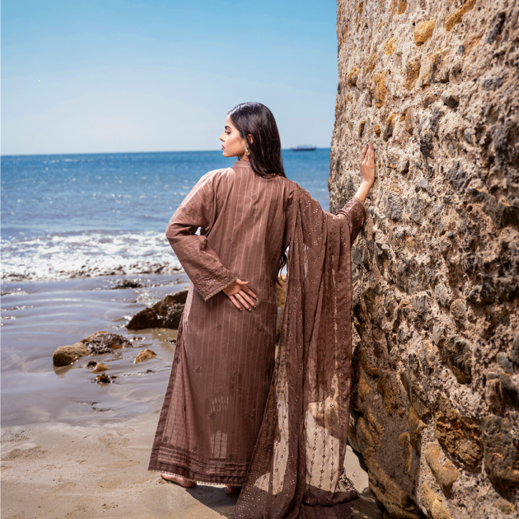 Nayab – Premium 3-Piece Unstitched Embroidered Lawn by Dhagajee Studio