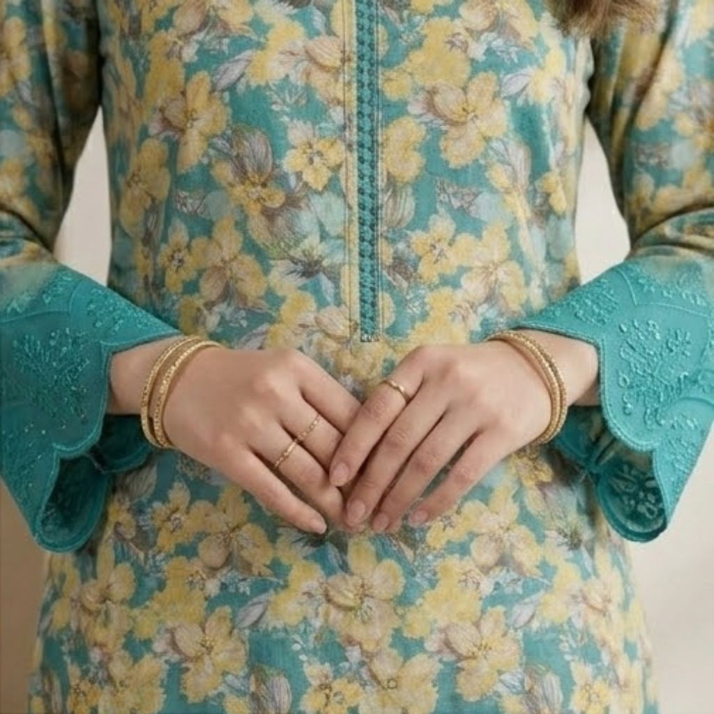 Muqaddas – Premium 3-Piece Stitched Chikankari Lawn Suit by Dhagajee Studio