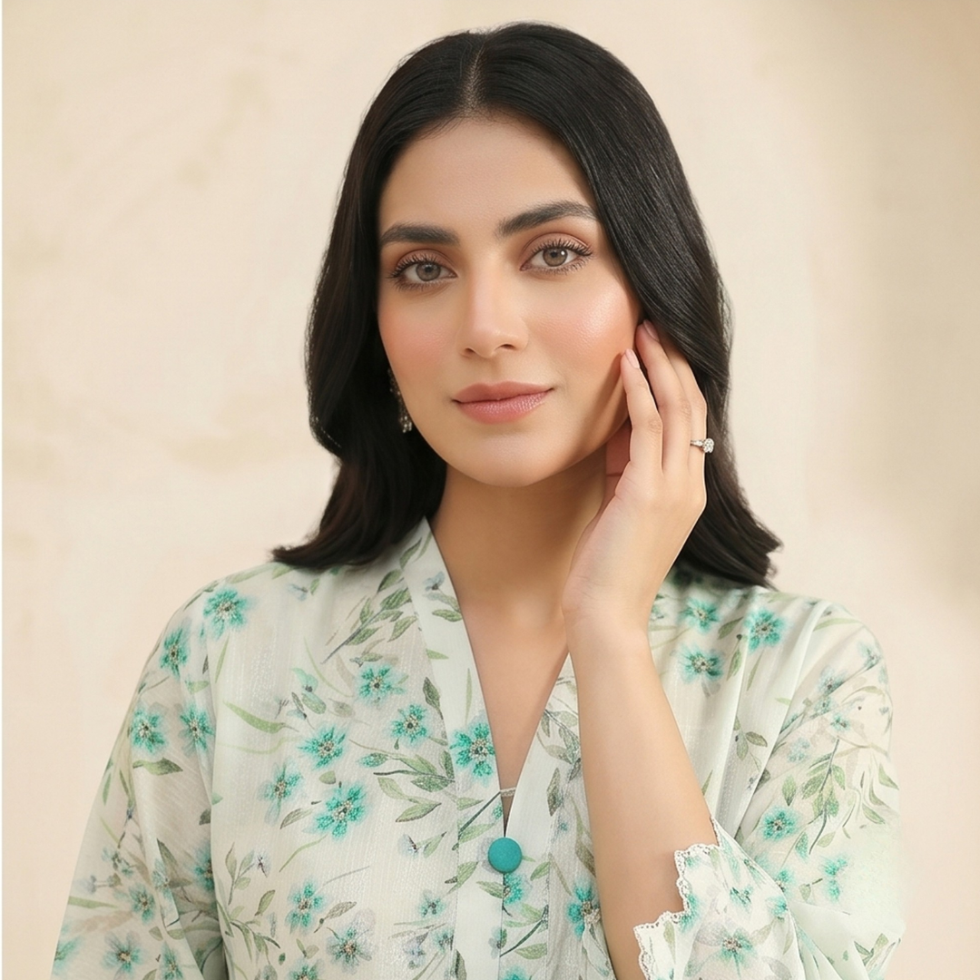 Hira – Premium 3-Piece Unstitched Printed Lawn by Dhagajee Studio