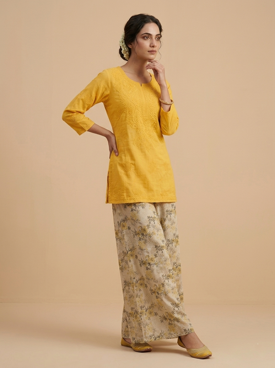 Aayat – Premium 2-Piece Stitched Chikankari & Printed Lawn Suit
