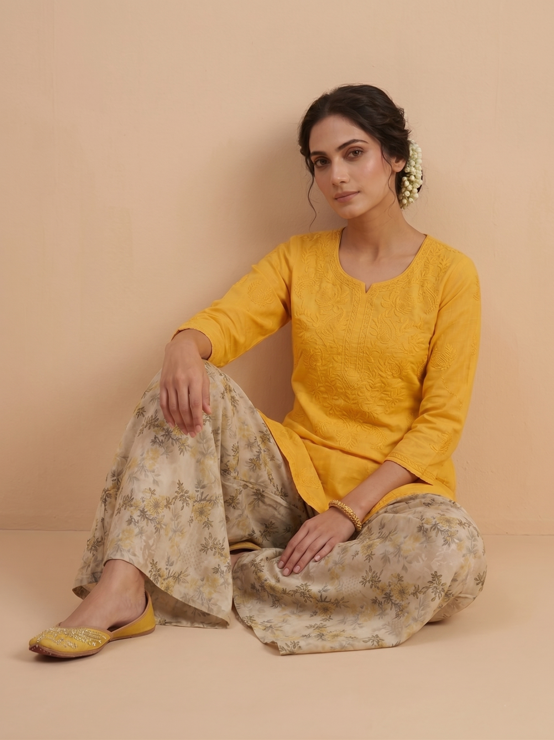 Aayat – Premium 2-Piece Stitched Chikankari & Printed Lawn Suit