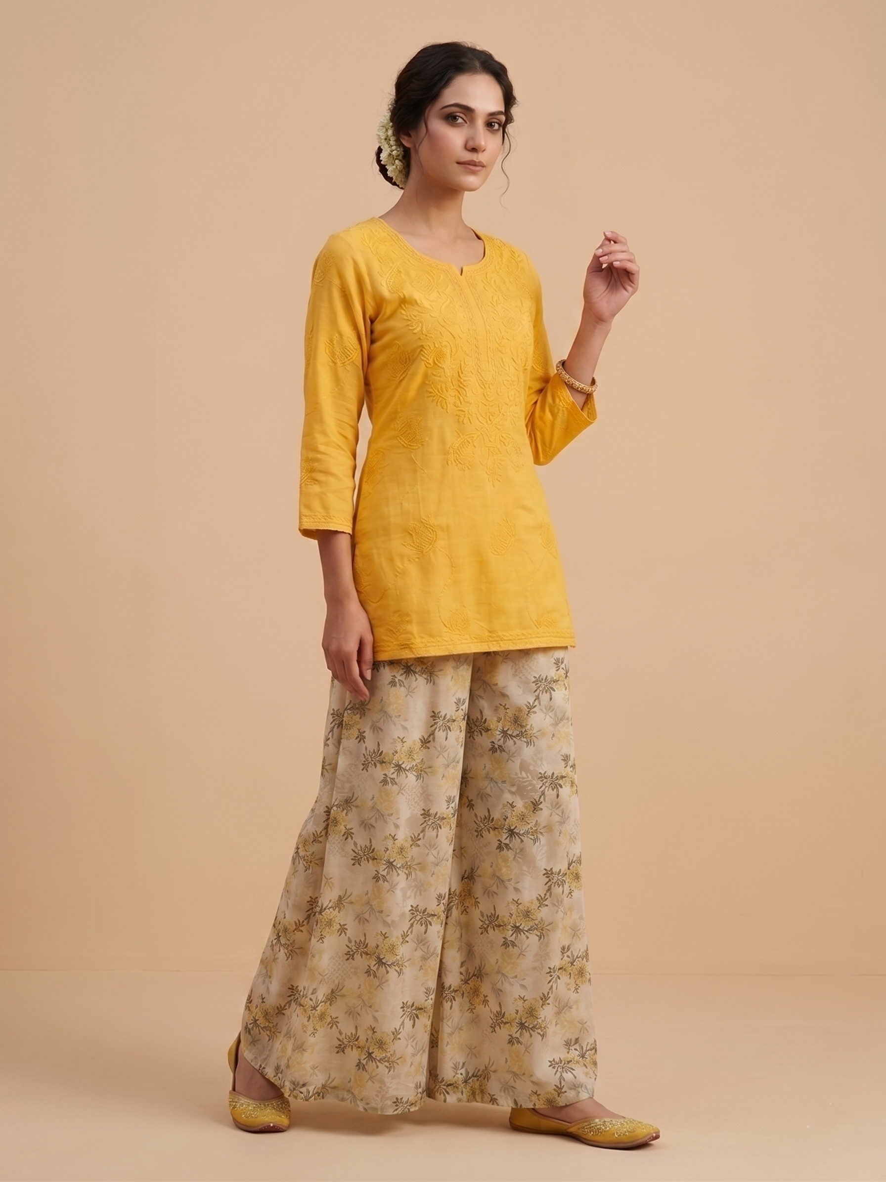 Aayat – Premium 2-Piece Stitched Chikankari & Printed Lawn Suit