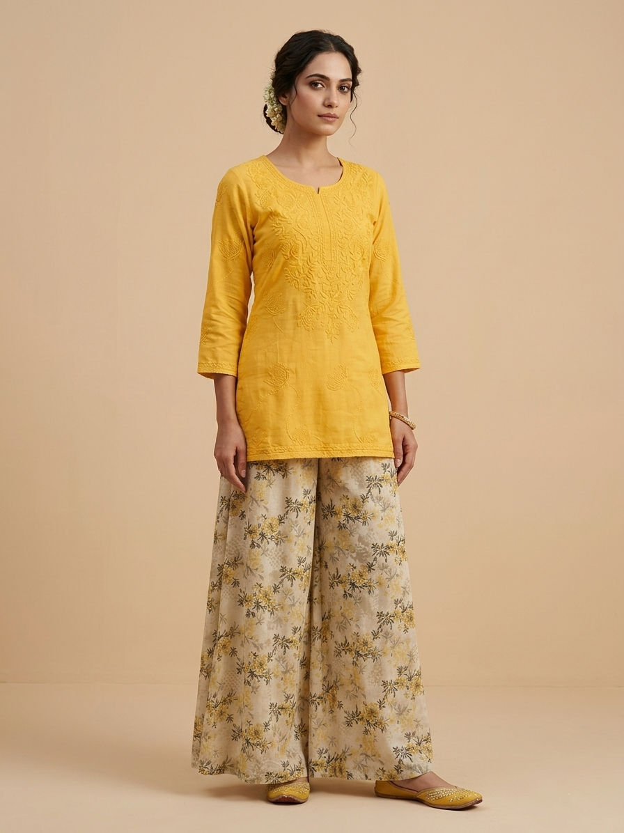 Aayat – Premium 2-Piece Stitched Chikankari & Printed Lawn Suit