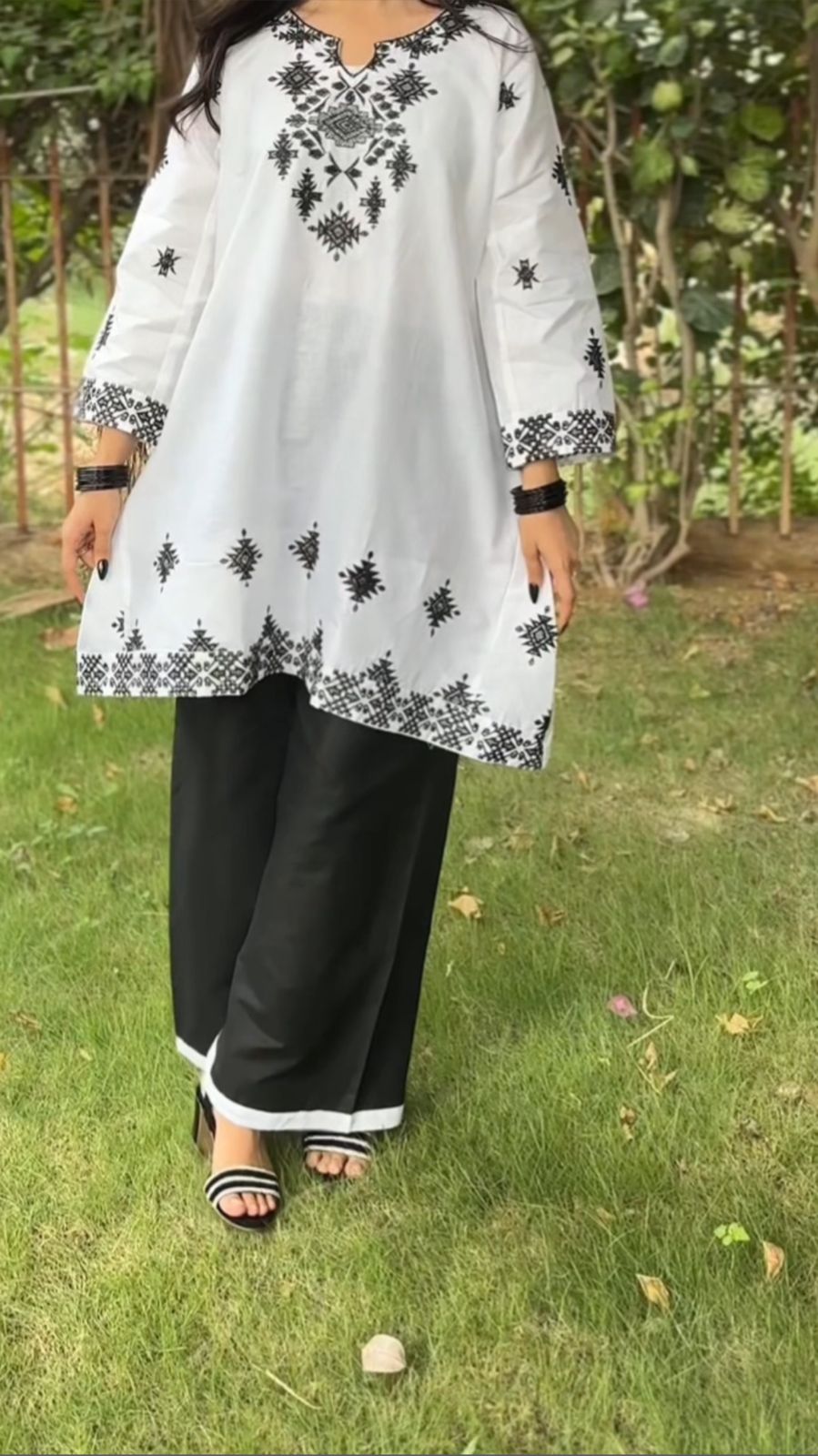 Embroidery two piece