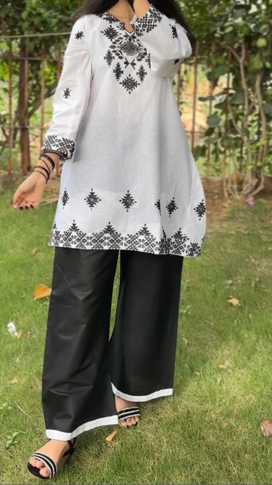 Embroidery two piece