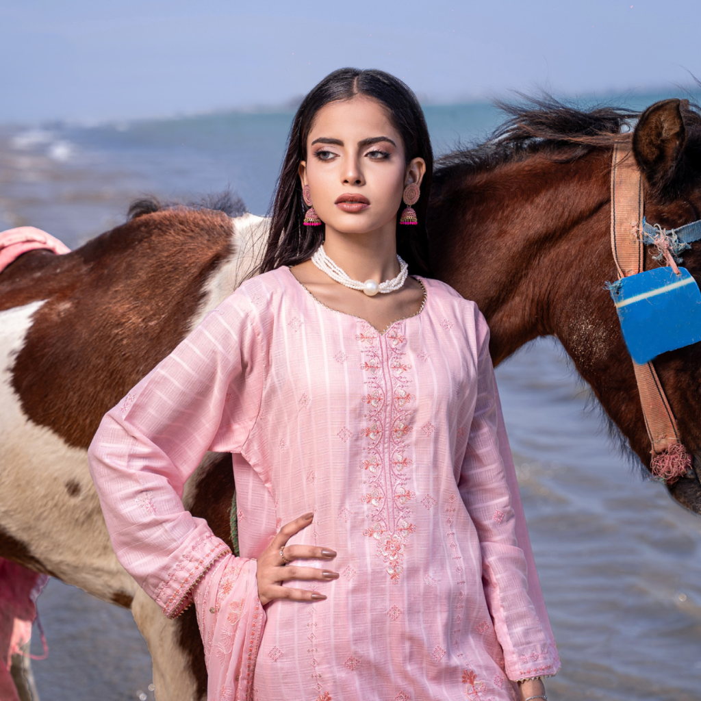 Nayab – Premium 3-Piece Unstitched Embroidered Lawn by Dhagajee Studio