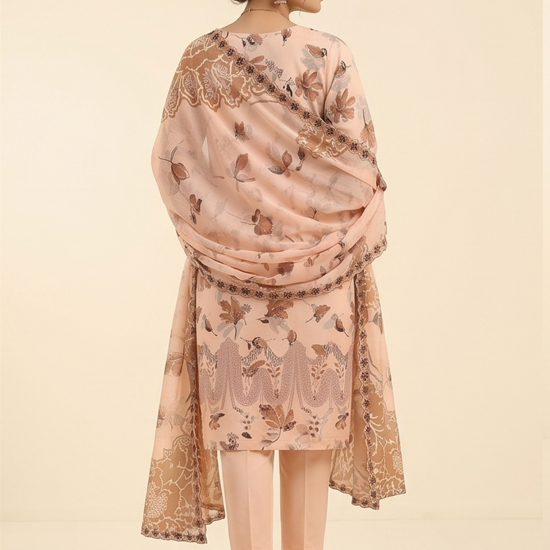 Hira – Premium 3-Piece Unstitched Printed Lawn by Dhagajee Studio