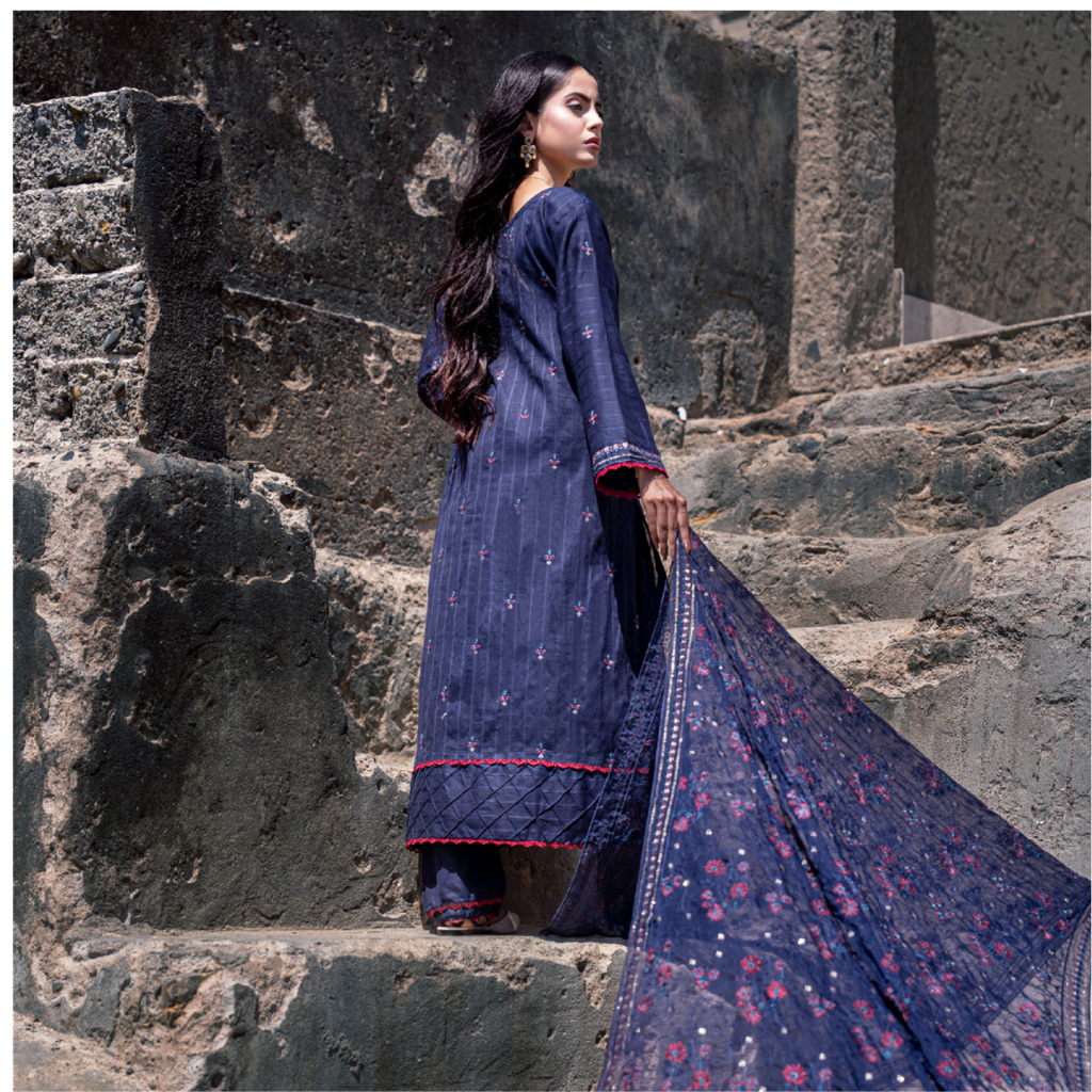 Nayab – Premium 3-Piece Unstitched Embroidered Lawn by Dhagajee Studio
