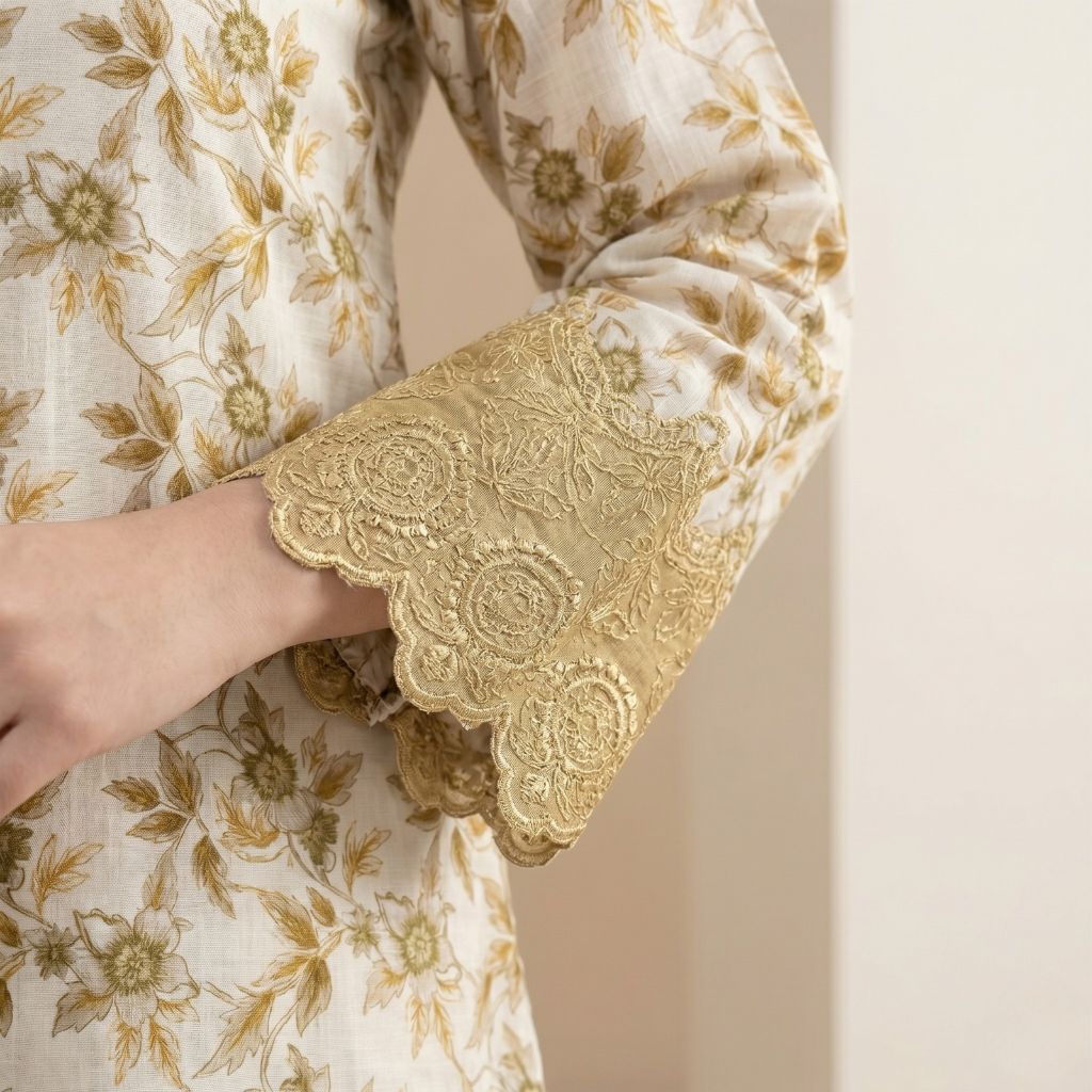Muqaddas – Premium 3-Piece Stitched Chikankari Lawn Suit by Dhagajee Studio
