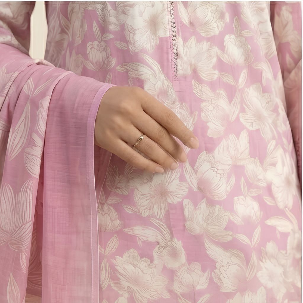 Muqaddas – Premium 3-Piece Stitched Chikankari Lawn Suit by Dhagajee Studio