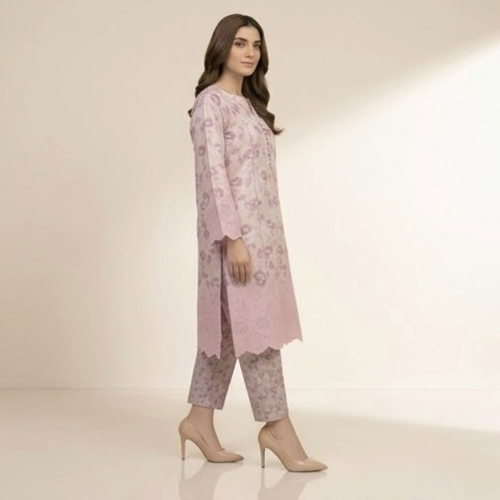 Muqaddas – Premium 3-Piece Stitched Chikankari Lawn Suit by Dhagajee Studio