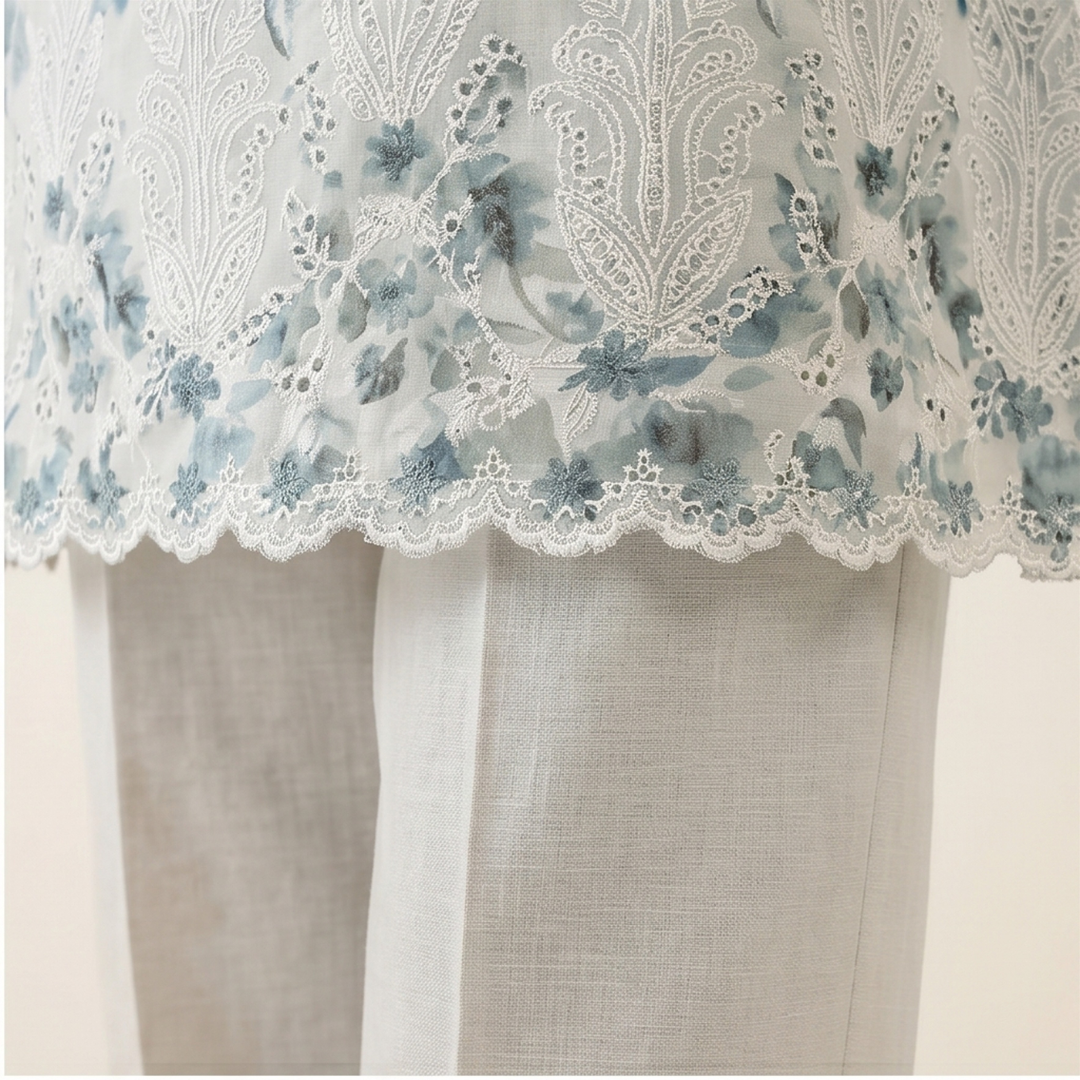 Hira – Premium 3-Piece Unstitched Printed Lawn by Dhagajee Studio