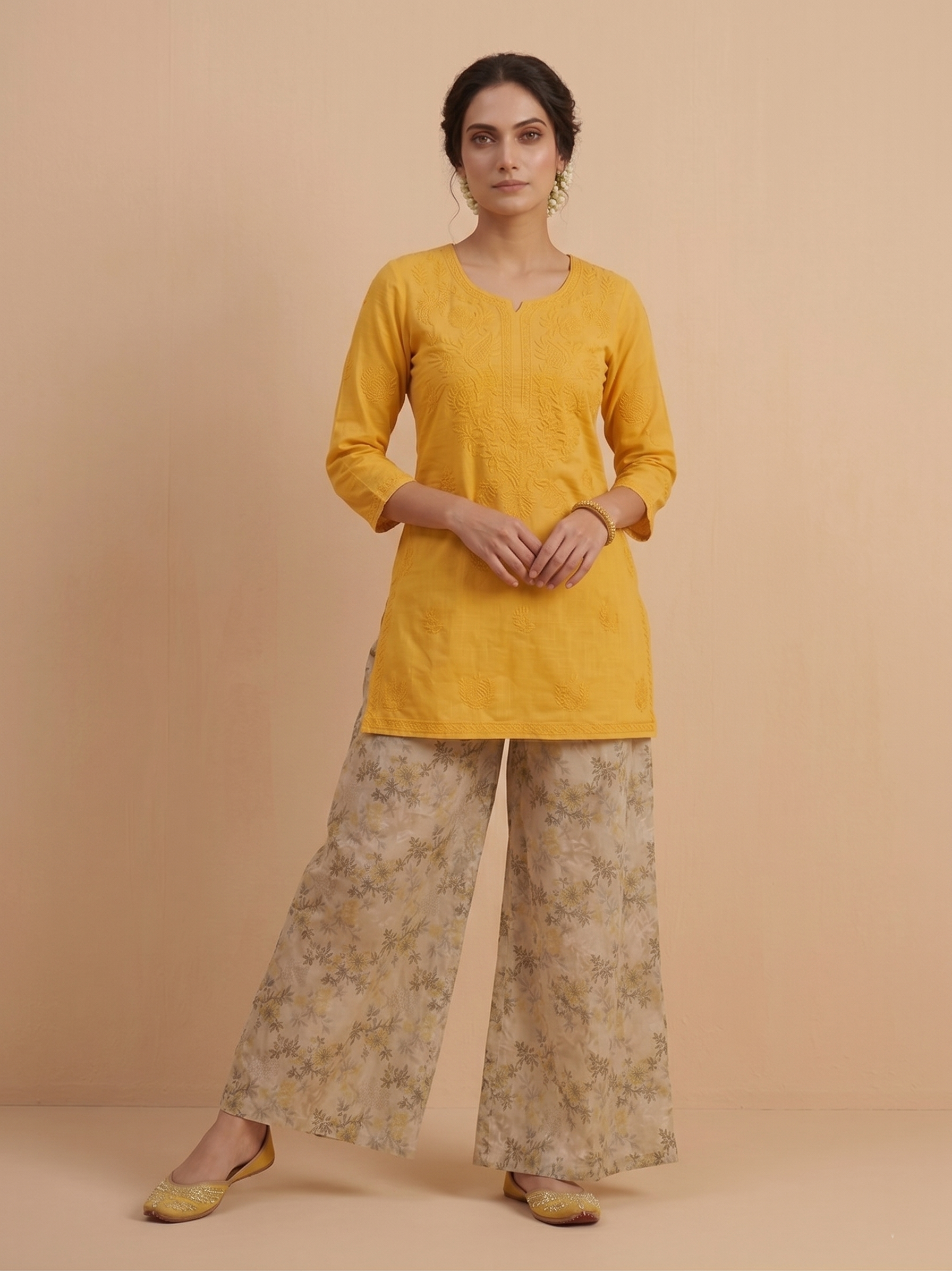 Aayat – Premium 2-Piece Stitched Chikankari & Printed Lawn Suit