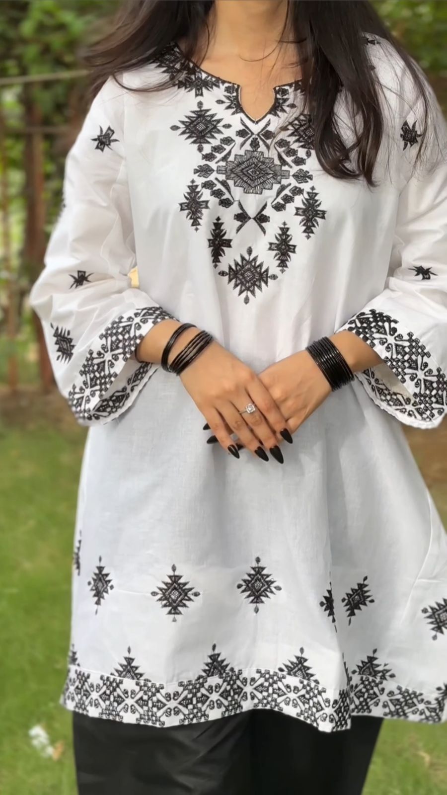 Embroidery two piece