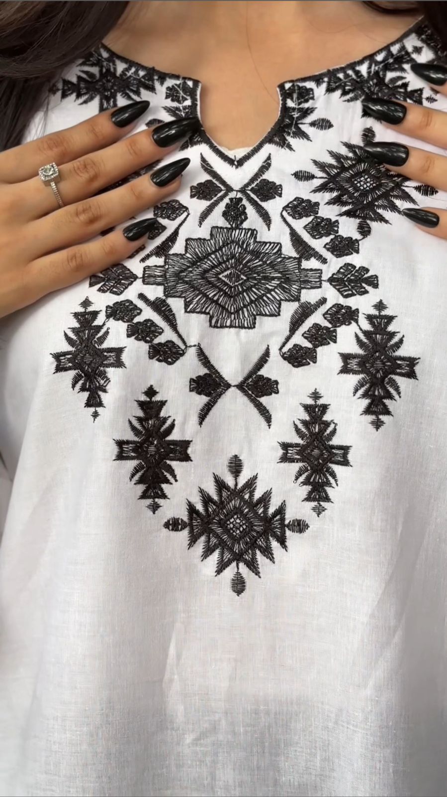 Embroidery two piece